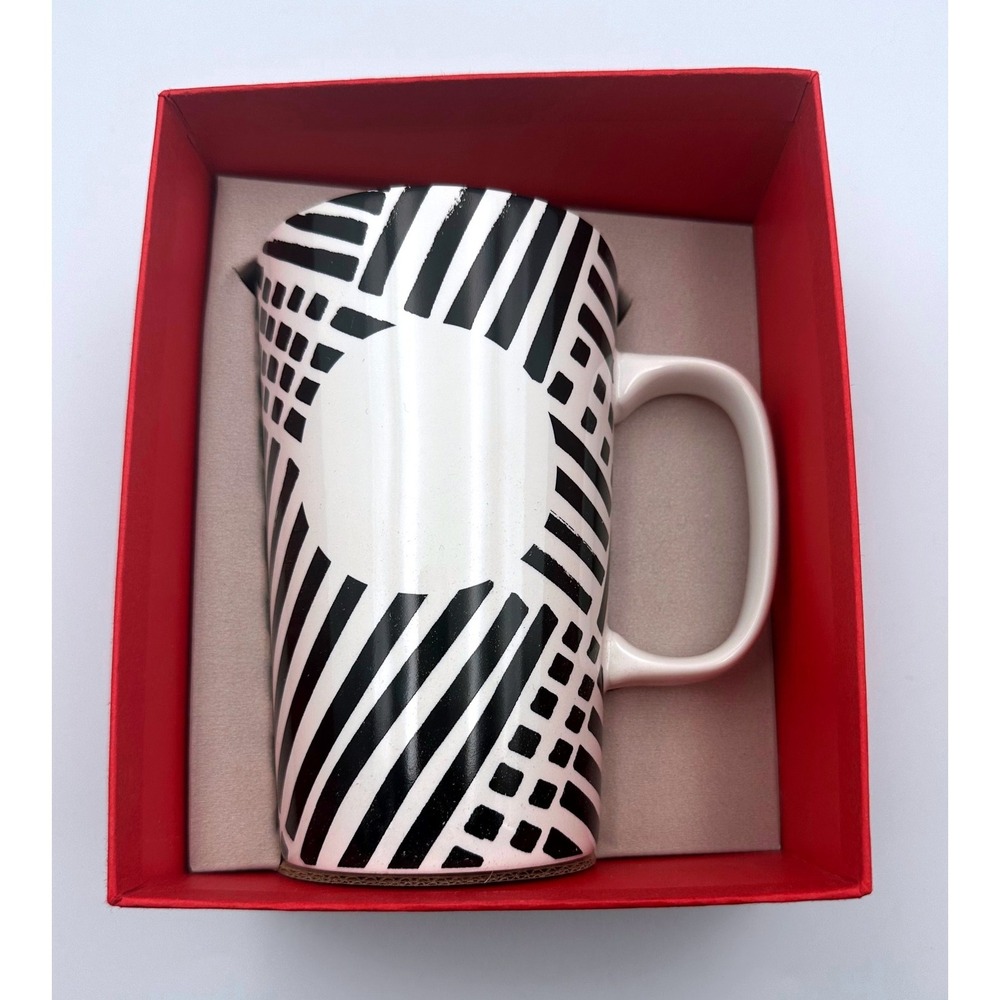 Starbucks 2021 Limited Edition Geometric Mug with Red Gift Box 16oz